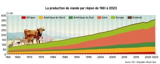 L'Asie, leader mondial de la production de viande
