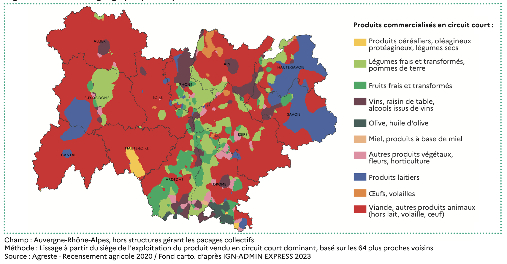La région Auvergne-Rhône-Alpes en 3e position