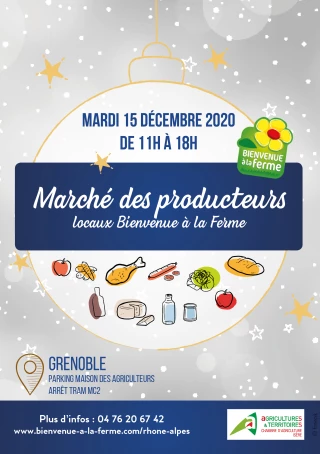 Marché des producteurs locaux à Grenoble