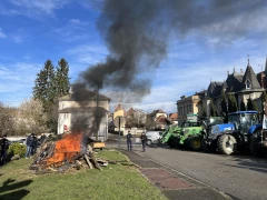 Manifestation des agriculteurs  à la Tour-du-Pin et à Vienne