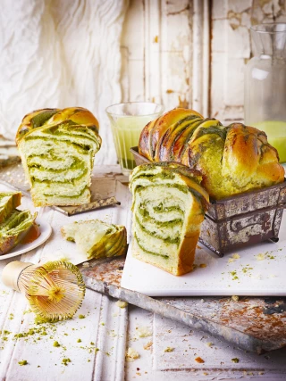 Babka lait et matcha