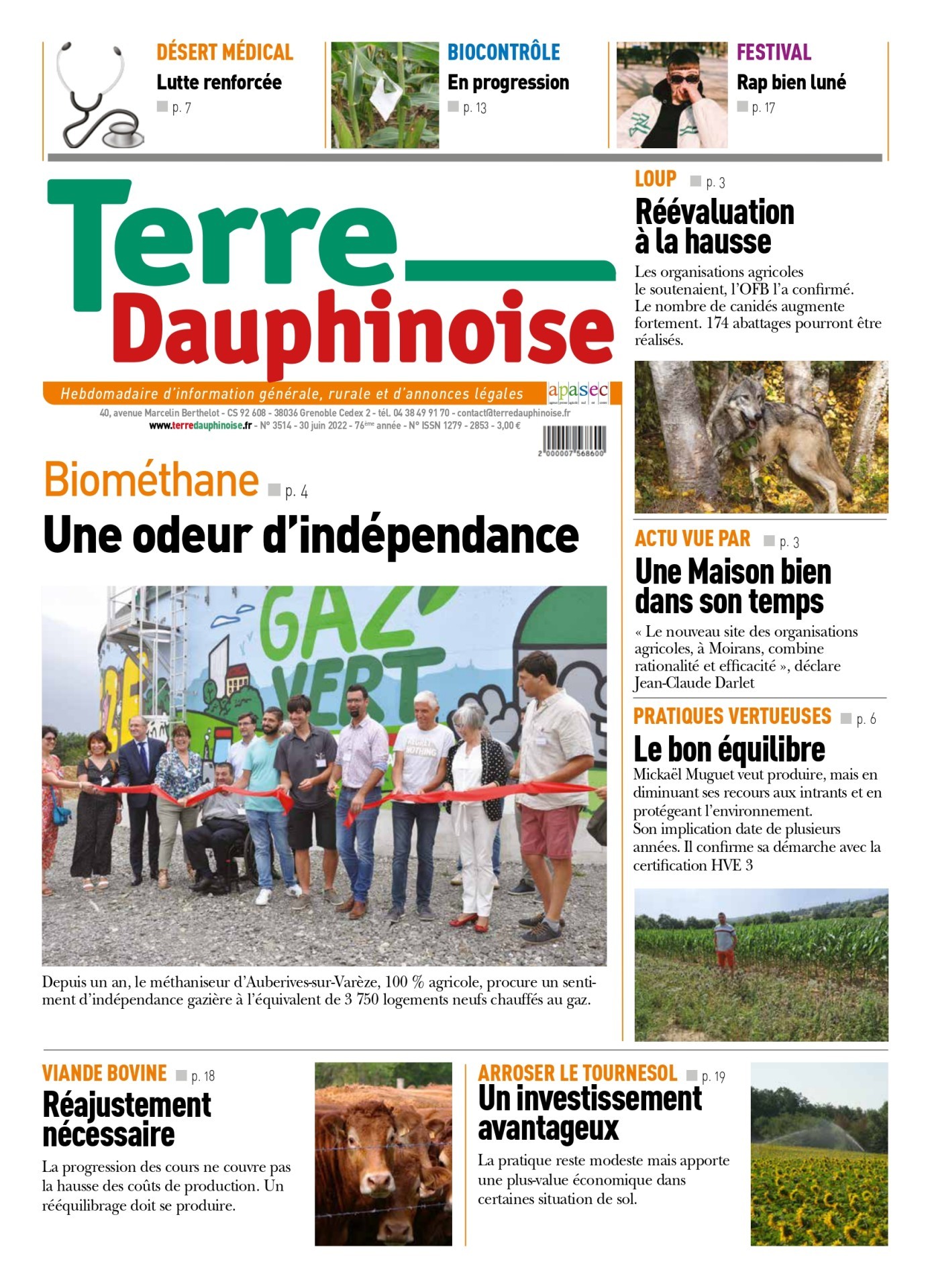A la Une cette semaine