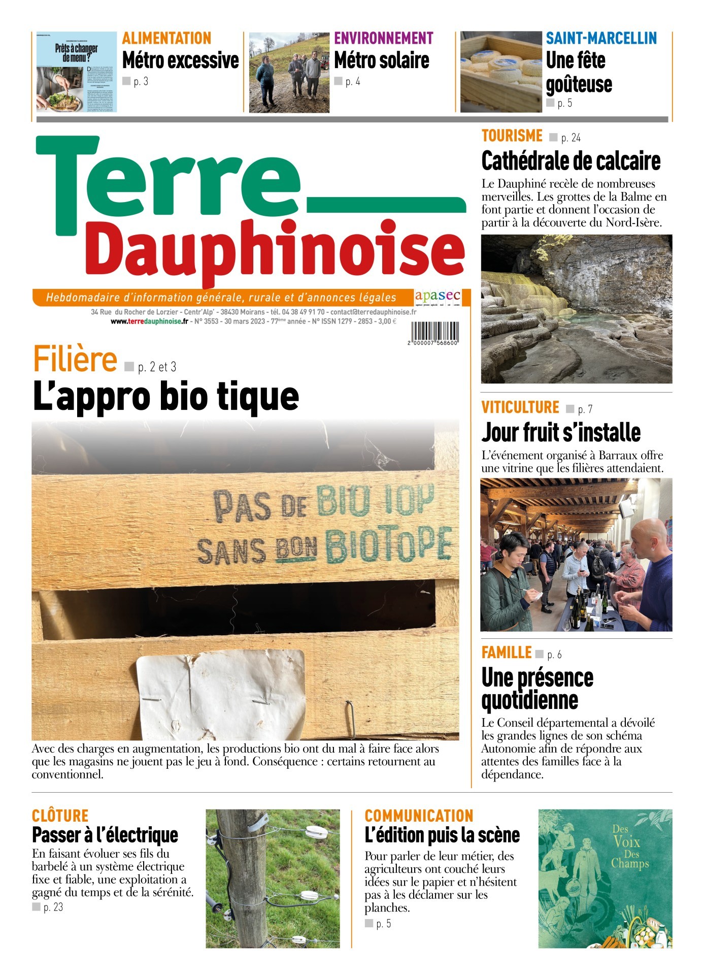 A la Une cette semaine