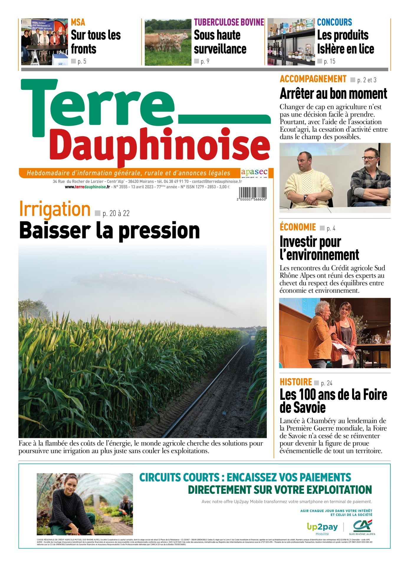 A la Une de Terre Dauphinoise
