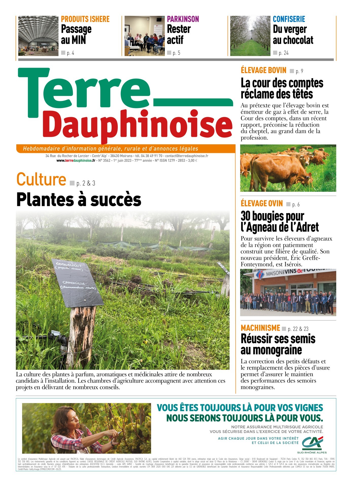 A la Une cette semaine