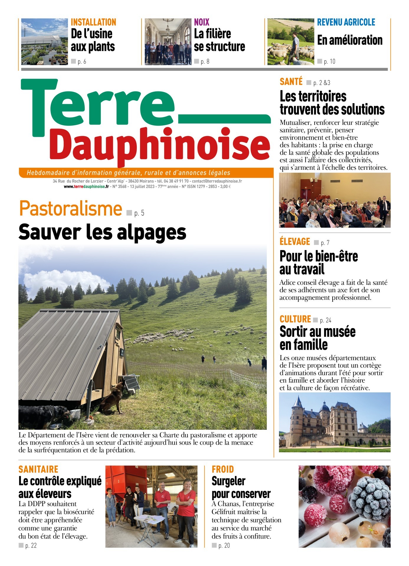 A la Une de Terre Dauphinoise