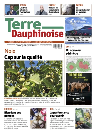 La Une de Terre Dauphinoise