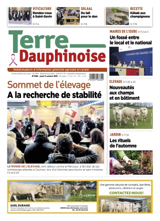La Une de Terre Dauphinoise
