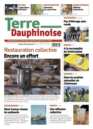 La Une de Terre Dauphinoise