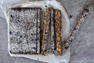 Barres au chocolat et à l'avocat