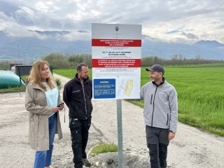 Des panneaux d'information sur les bons usages de la plaine agricole installés à La Buissière