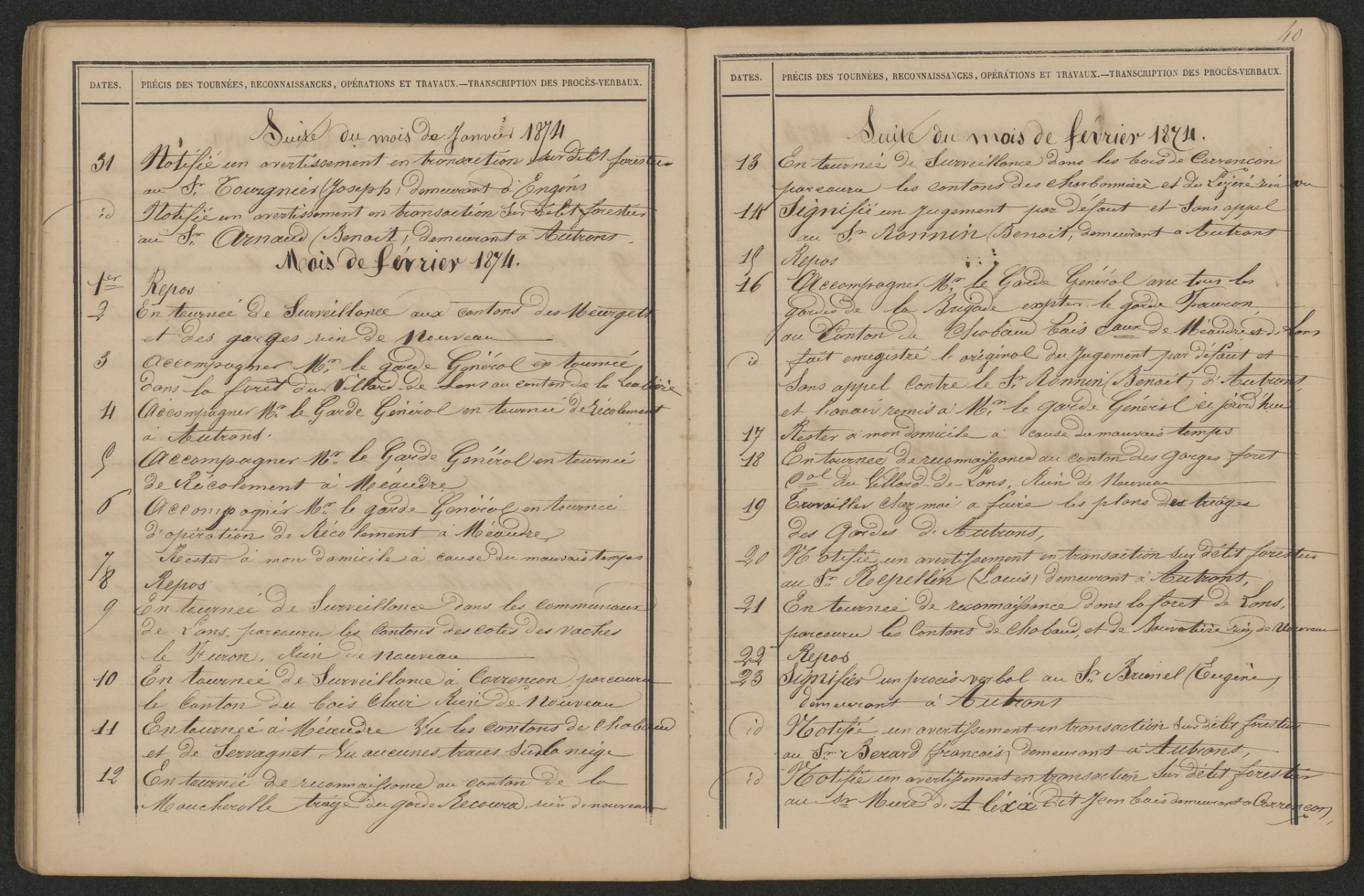 Les Archives départementales de l'Isère ont étoffé leur collection des carnets des forestiers 