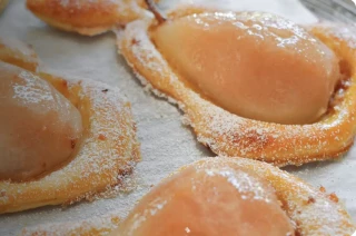 Recette - Feuilleté de poires praliné